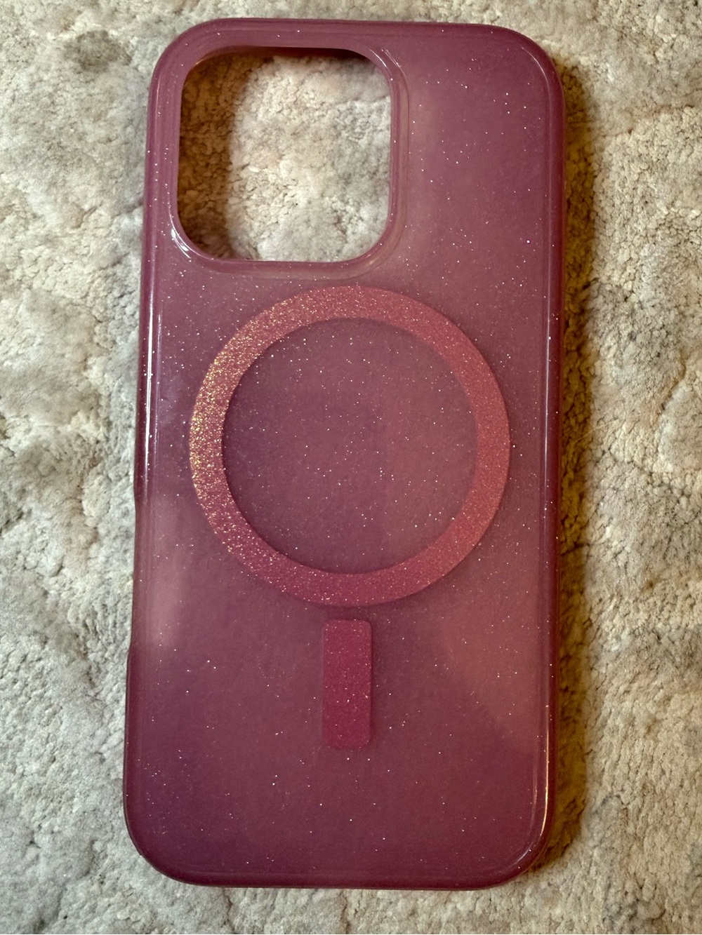 iPhone 16 Pro Glitter MagSafe Compatible Phone Case - Pink